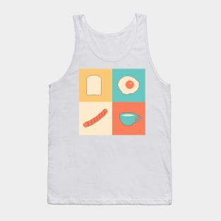 breakfast pixel art retro Tank Top